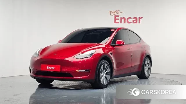 Tesla Model Y 2021 Красный из Кореи