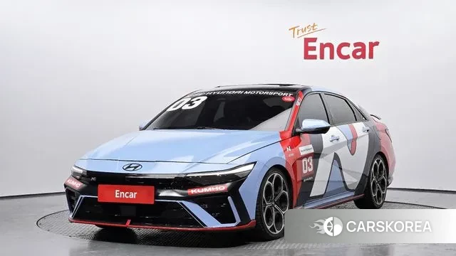 Hyundai The New Avante (CN7) 2023 Светло-серебряный цвет из Кореи