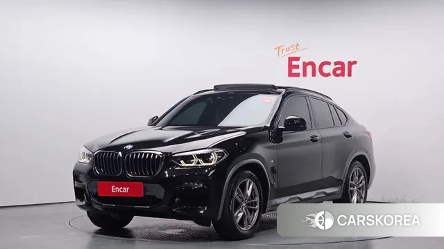 BMW X4 (G02) 2021 Черный из Кореи