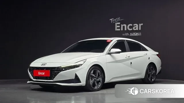 Hyundai Avante (CN7) 2023 Белый из Кореи