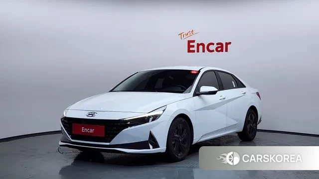 Hyundai Avante Hybrid (CN7) 2022 Белый из Кореи