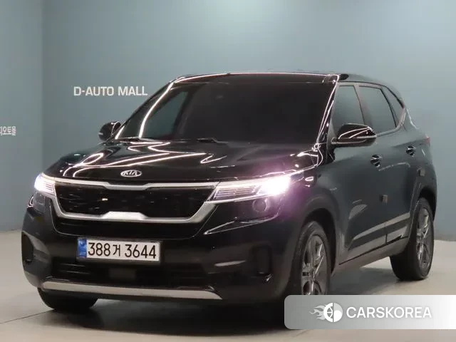 Kia Seltos 2021 Черный из Кореи