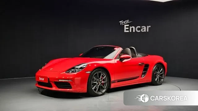 Porsche 718 Boxster 2018 Красный из Кореи