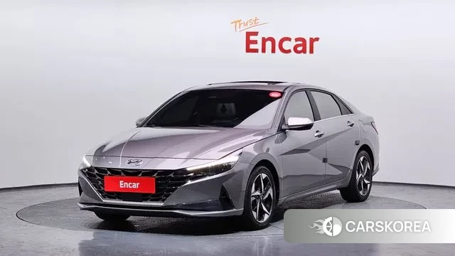 Hyundai Avante (CN7) 2022 Серебристо-серый из Кореи