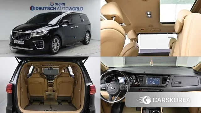 Kia The New Carnival 2019 Черный из Кореи