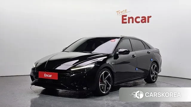 Hyundai Avante (CN7) 2022 Черный из Кореи