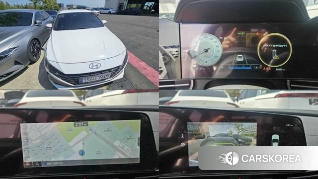 Hyundai Avante (CN7) 2021 Белый из Кореи