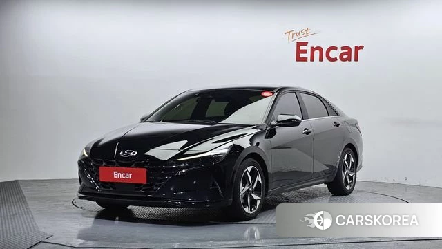 Hyundai Avante Hybrid (CN7) 2023 Черный из Кореи