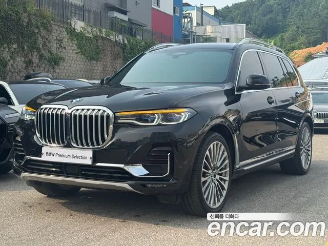 BMW X7 (G07) 2021 Черный из Кореи