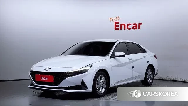 Hyundai Avante (CN7) 2021 Белый из Кореи