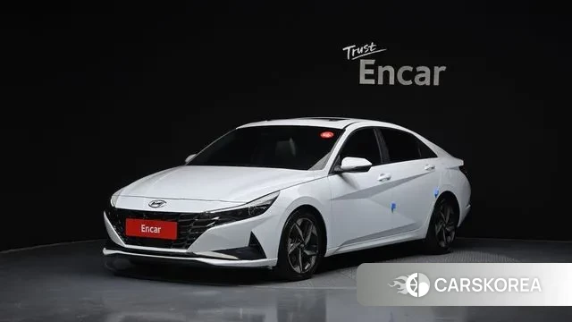 Hyundai Avante (CN7) 2020 Белый из Кореи