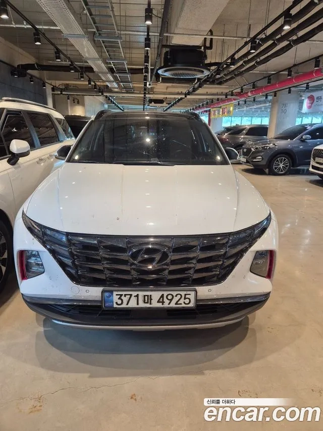 Hyundai Tucson Hybrid (NX4) 2021 Белый из Кореи