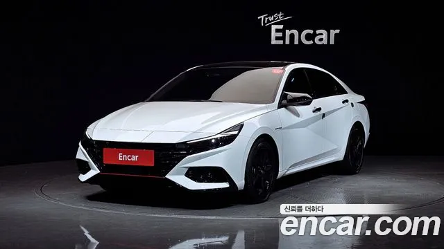 Hyundai Avante (CN7) 2021 Белый из Кореи