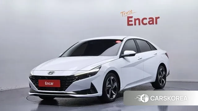 Hyundai Avante (CN7) 2021 Белый из Кореи