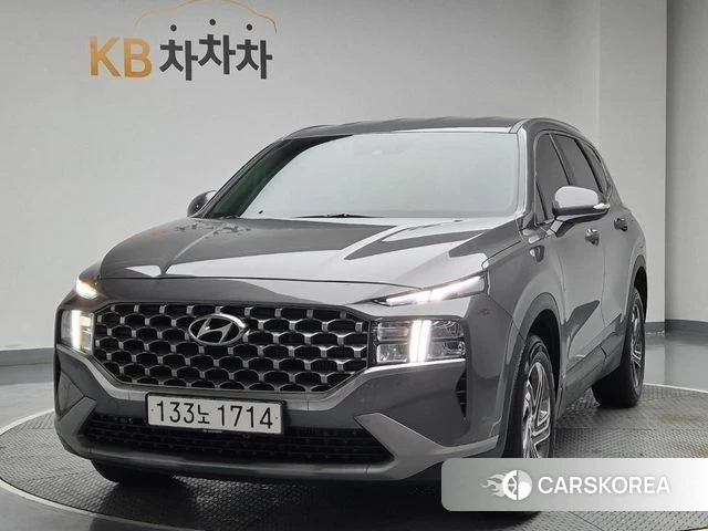 Hyundai The New Santa Fe 2023 Серый из Кореи
