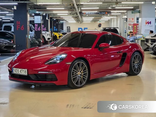 Porsche 718 Cayman 2021 Красный из Кореи