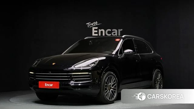 Porsche Cayenne (PO536) 2021 Черный из Кореи