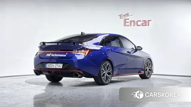 Hyundai Avante (CN7) 2022 Синий из Кореи