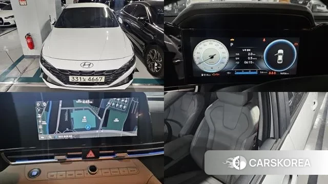 Hyundai Avante (CN7) 2020 Белый из Кореи