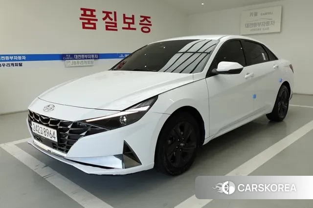 Hyundai Avante Hybrid (CN7) 2022 Белый из Кореи