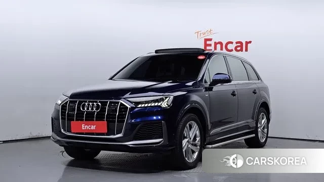 Audi Q7 (4M) 2020 Синий из Кореи