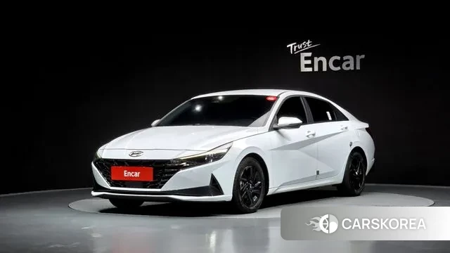 Hyundai Avante Hybrid (CN7) 2022 Белый из Кореи