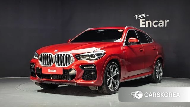 BMW X6 (G06) 2021 Красный из Кореи