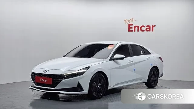 Hyundai Avante Hybrid (CN7) 2021 Белый из Кореи