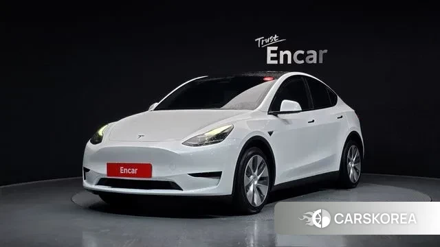Tesla Model Y 2023 Белый из Кореи