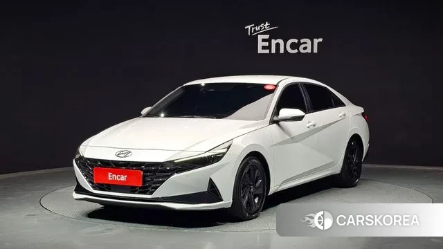 Hyundai Avante (CN7) 2021 Белый из Кореи