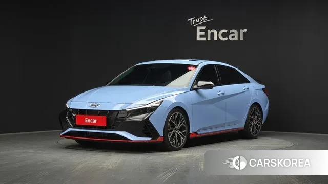 Hyundai Avante (CN7) 2021 Небесно-голубой из Кореи