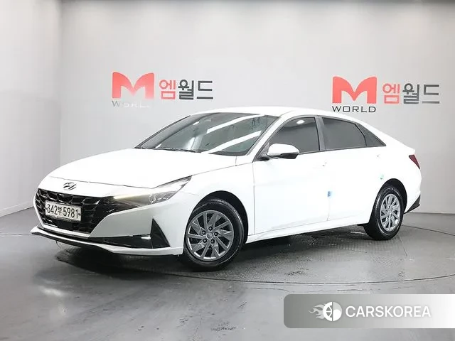 Hyundai Avante (CN7) 2020 Белый из Кореи