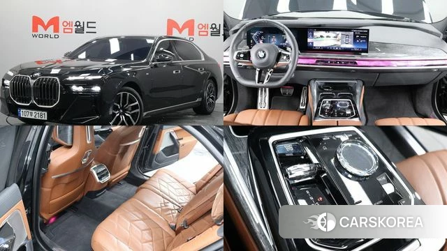 BMW 7 Series (G70) 2024 Черный из Кореи