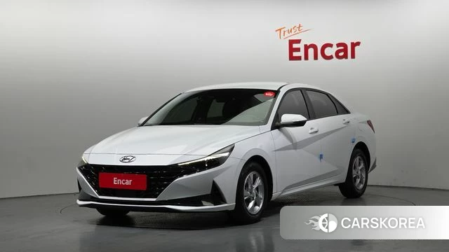 Hyundai Avante (CN7) 2021 Белый из Кореи