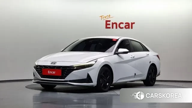 Hyundai Avante Hybrid (CN7) 2023 Белый из Кореи