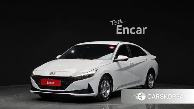 Hyundai Avante (CN7) 2021 Белый из Кореи