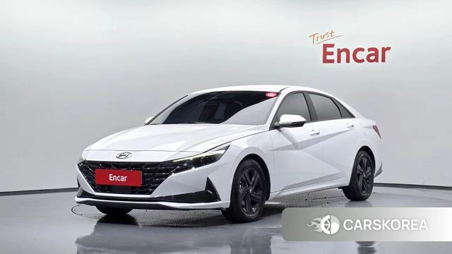 Hyundai Avante Hybrid (CN7) 2023 Белый из Кореи