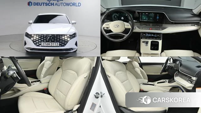 Hyundai The New Grandeur IG Hybrid 2022 Белый из Кореи