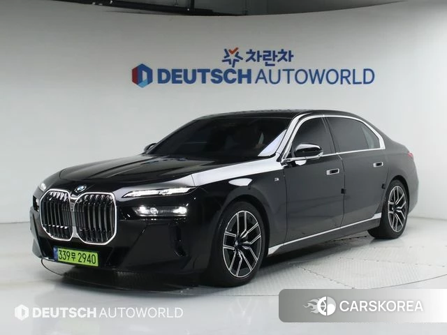 BMW 7 Series (G70) 2024 Черный из Кореи