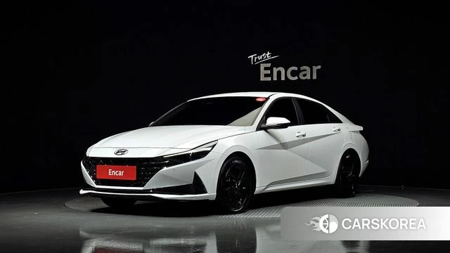 Hyundai Avante Hybrid (CN7) 2022 Белый из Кореи