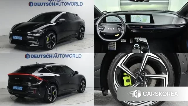 Kia EV6 2023 Черный из Кореи