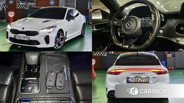 Kia Stinger 2018 Белый из Кореи