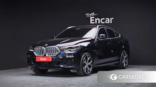 BMW X6 (G06) 2020 Черный из Кореи