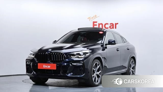 BMW X6 (G06) 2021 Черный из Кореи