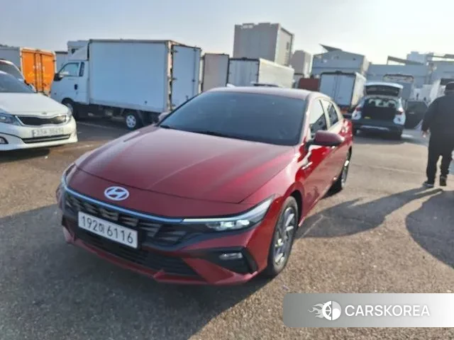 Hyundai The New Avante Hybrid (CN7) 2023 Красный из Кореи