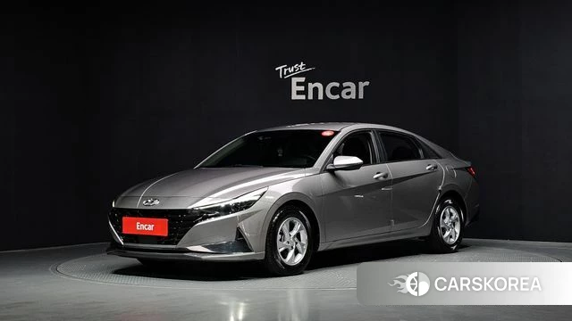 Hyundai Avante (CN7) 2021 Серебристо-серый из Кореи