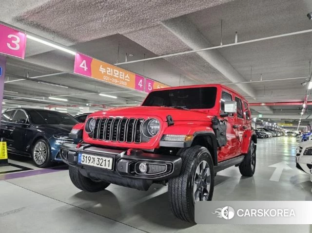 Jeep Wrangler (JL) 2022 Красный из Кореи