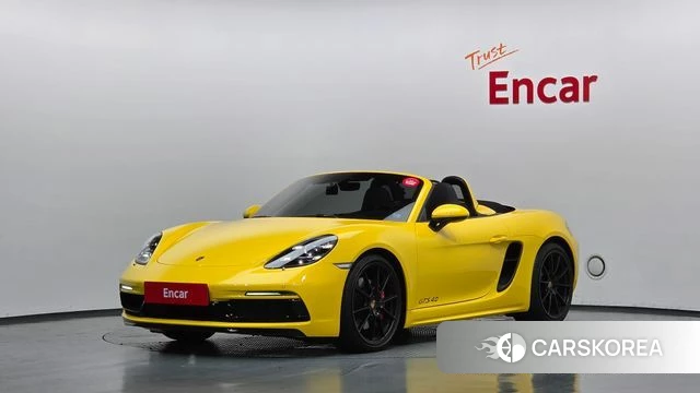 Porsche 718 Boxster 2022 Желтый из Кореи