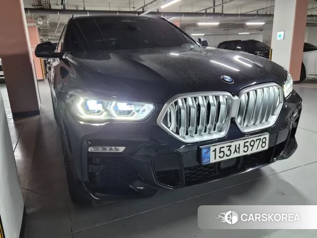 BMW X6 (G06) 2021 Черный из Кореи