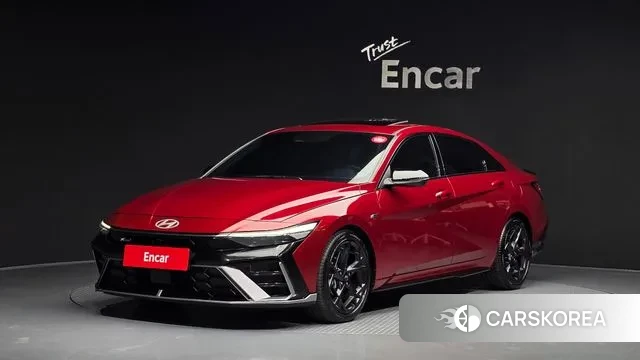 Hyundai The New Avante (CN7) 2025 Красный из Кореи